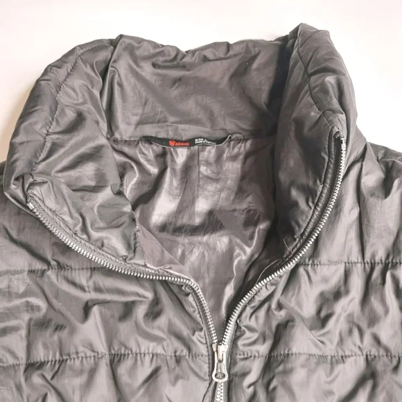 Stoic Womens Large Black Puffer Jacket Stand Up Collar - Picture 5 of 7